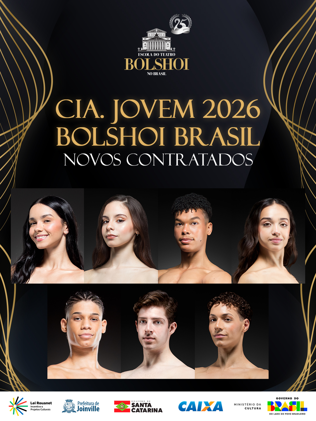 Bolshoi Brasil divulga resultado dos bailarinos contratados para a Cia. Jovem 2026